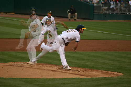 Oakland A's Pitcher Dan Haren (15)
